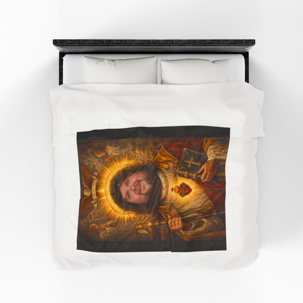 Patron of Couches – JD Vance Plush Throw Blanket