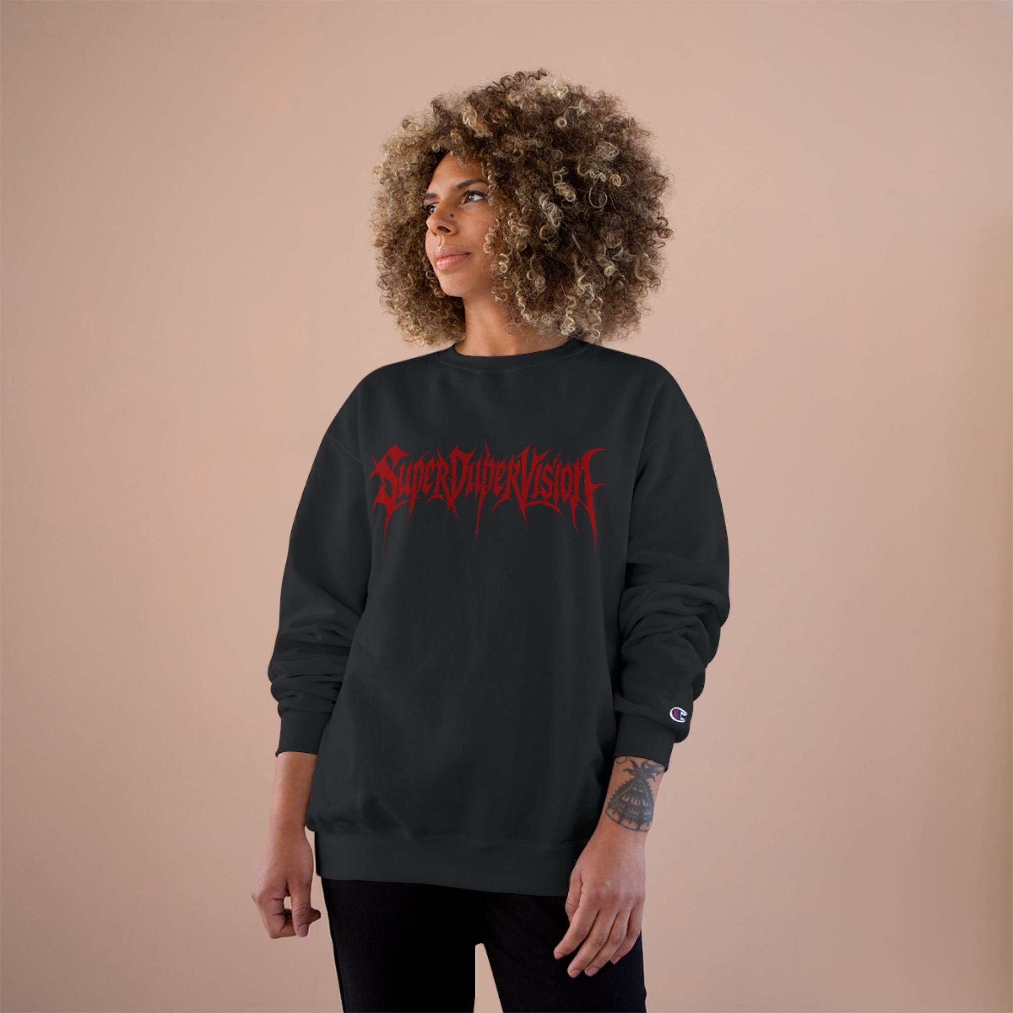 SuperDuperVision Sweatshirt — Dark Green or BLACK