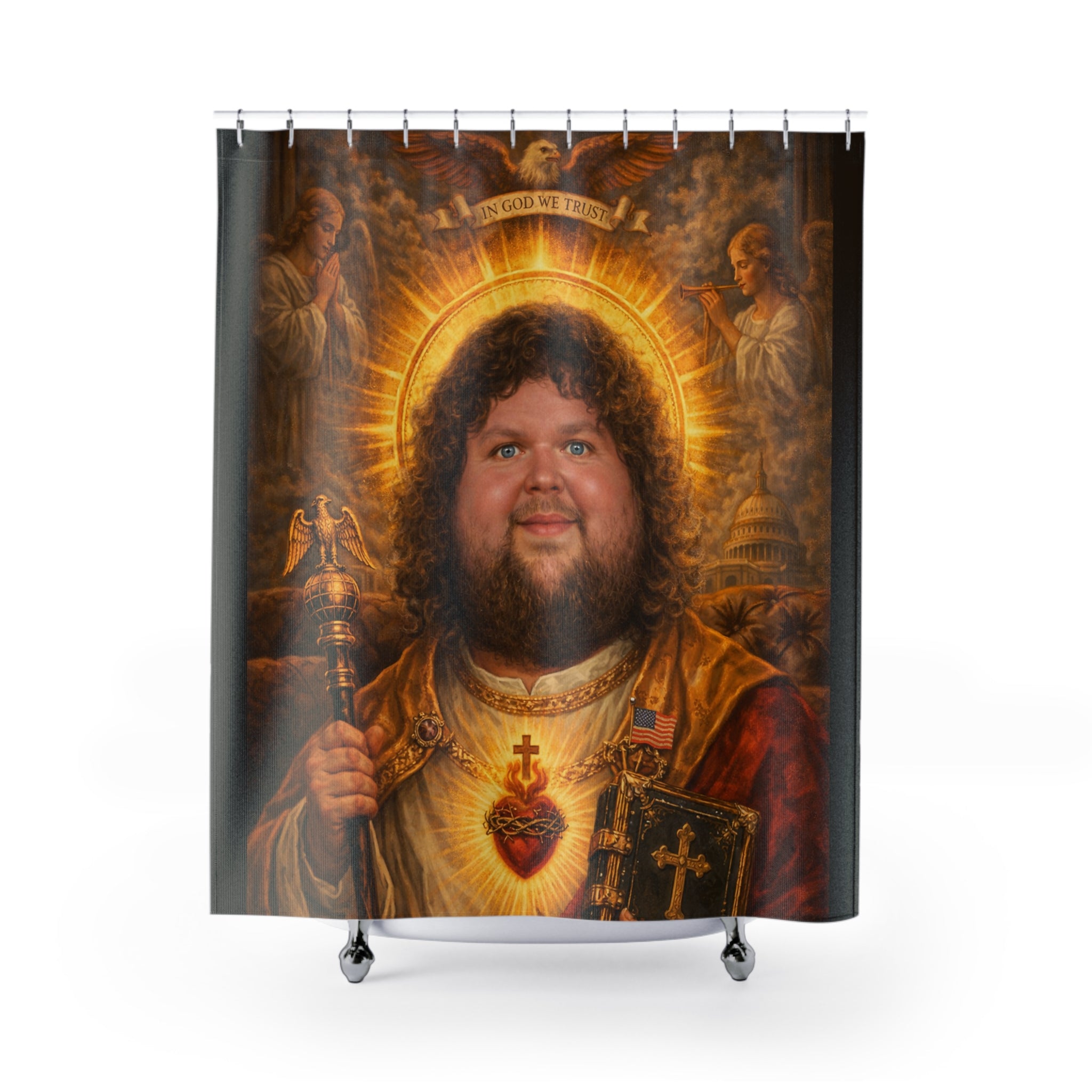 Patron of Couches – JD Vance Shower Curtain
