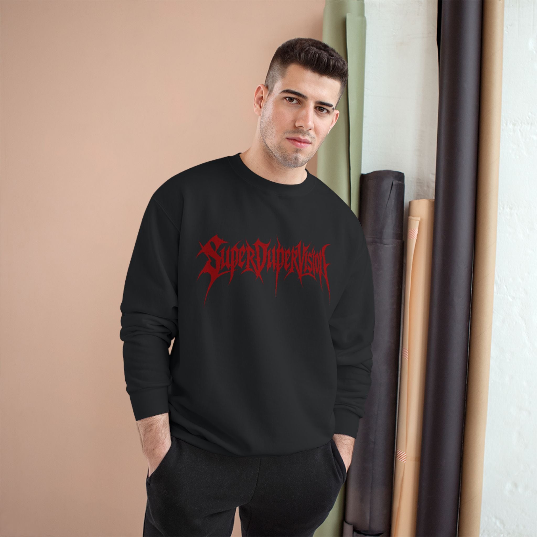 SuperDuperVision Sweatshirt — Dark Green or BLACK