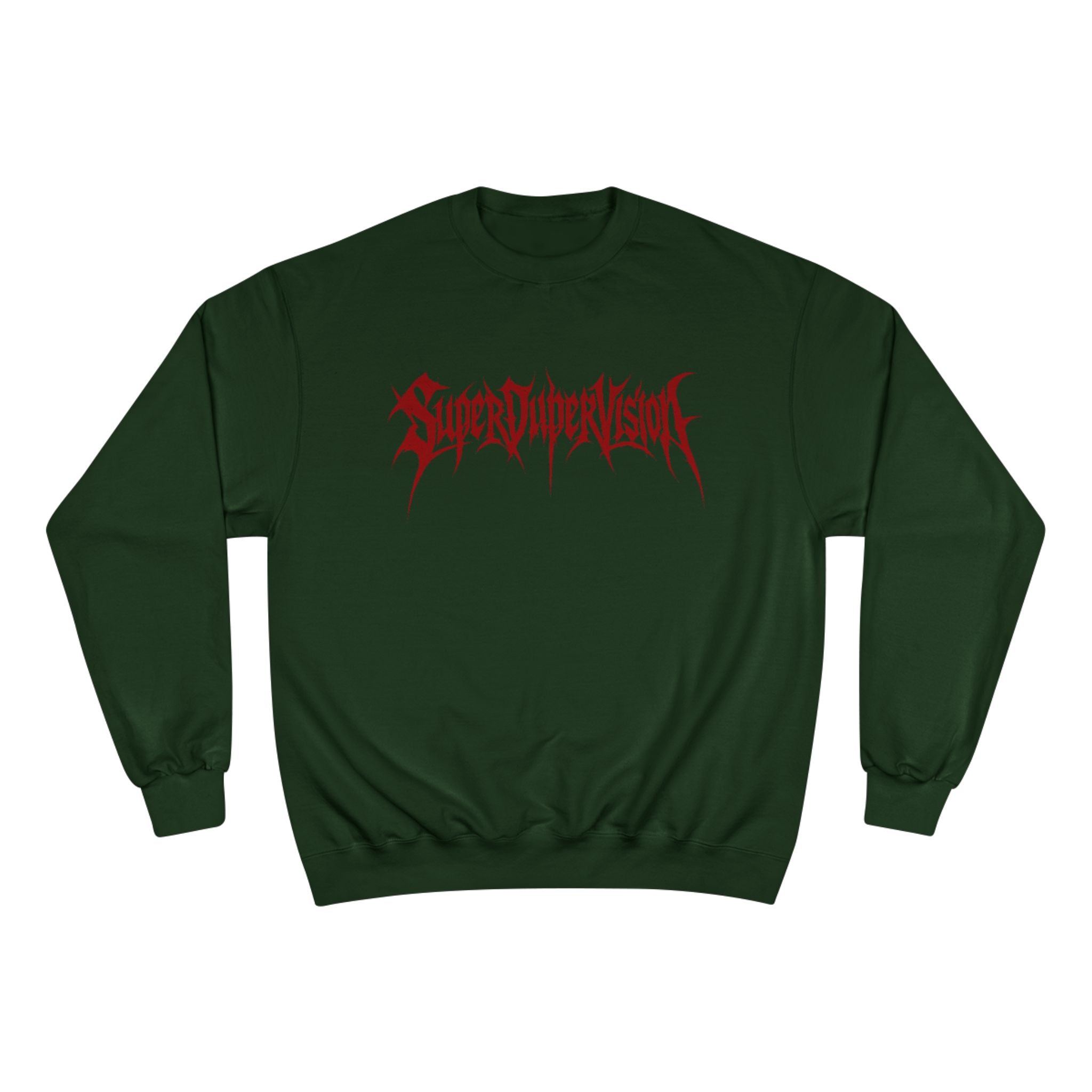 SuperDuperVision Sweatshirt — Dark Green or BLACK